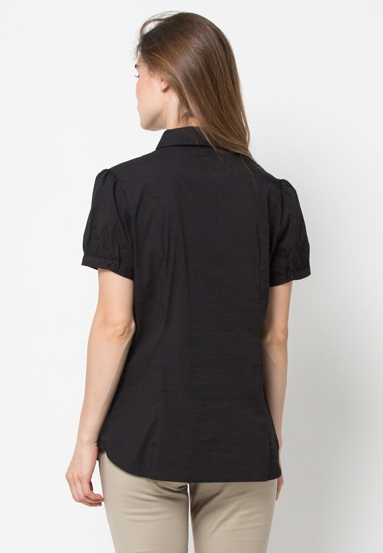 Basic Regular Fit Short Sleeve Blouse