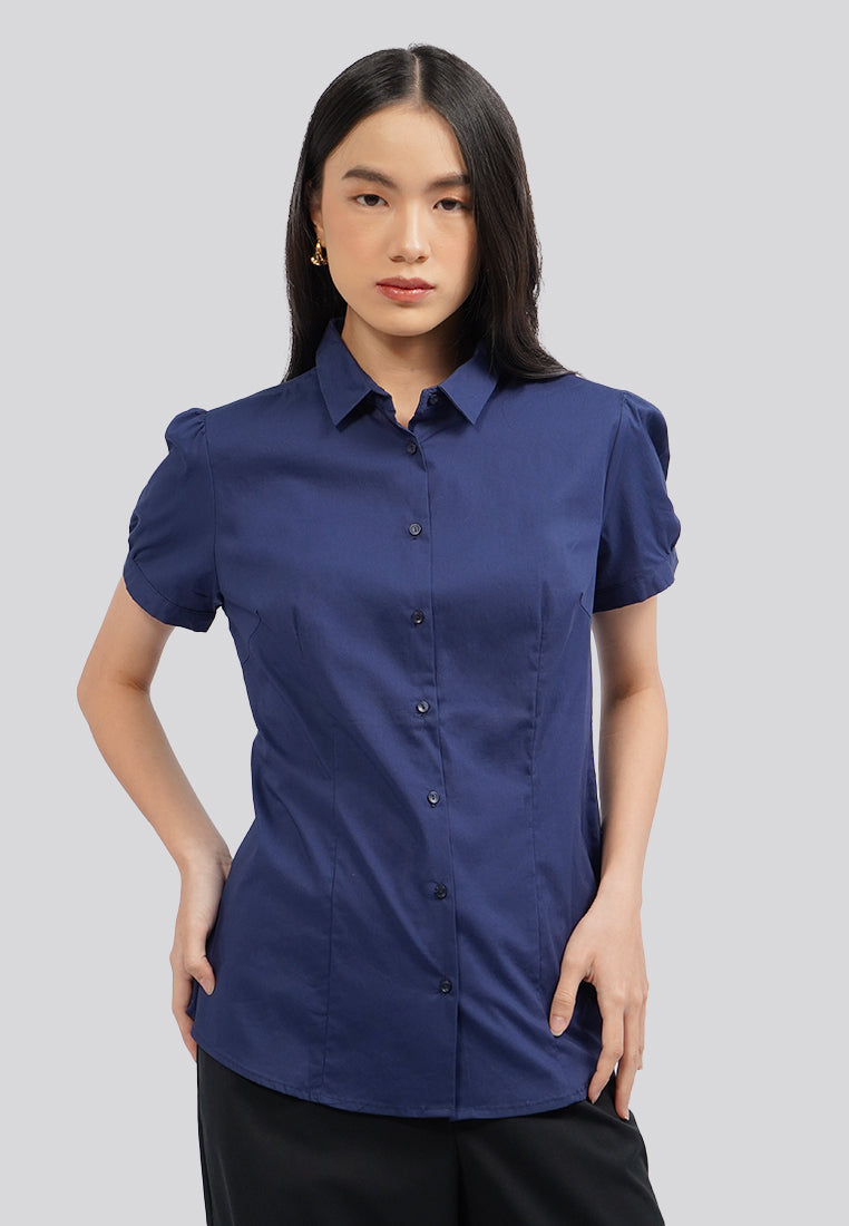 Basic Puff Sleeve Blouse