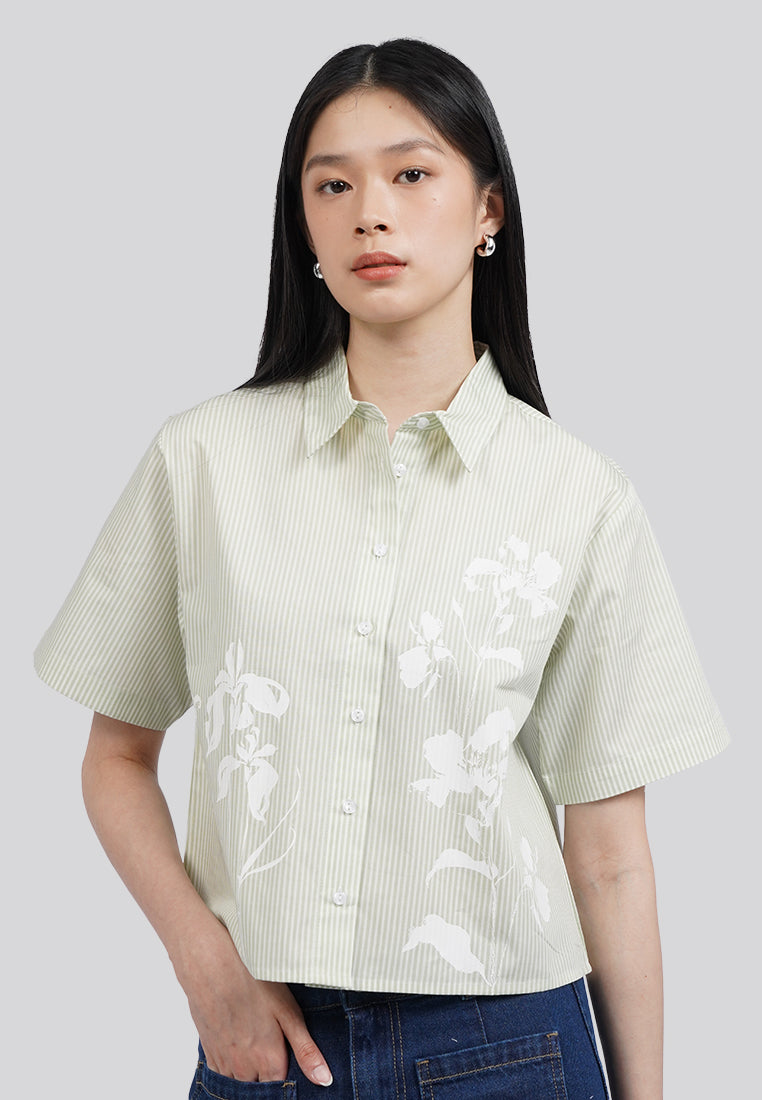 Floral Printed Short Sleeve Shirt
