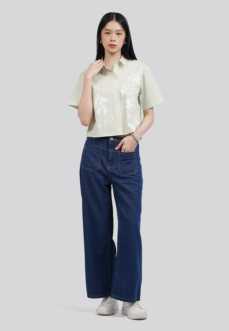 Floral Printed Short Sleeve Shirt