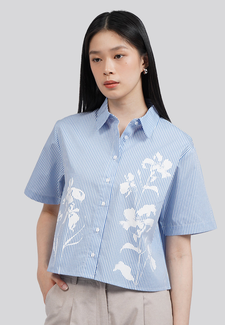 Floral Printed Short Sleeve Shirt