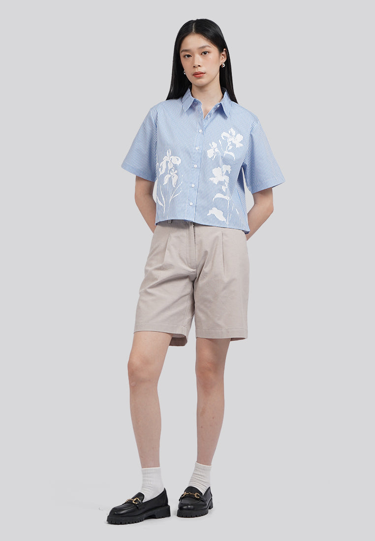 Floral Printed Short Sleeve Shirt