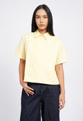 Asymmetric Placket Stripes Shirt