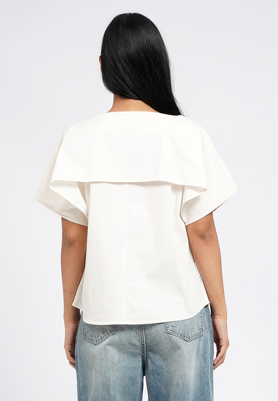 Drape Details Short Sleeve Top