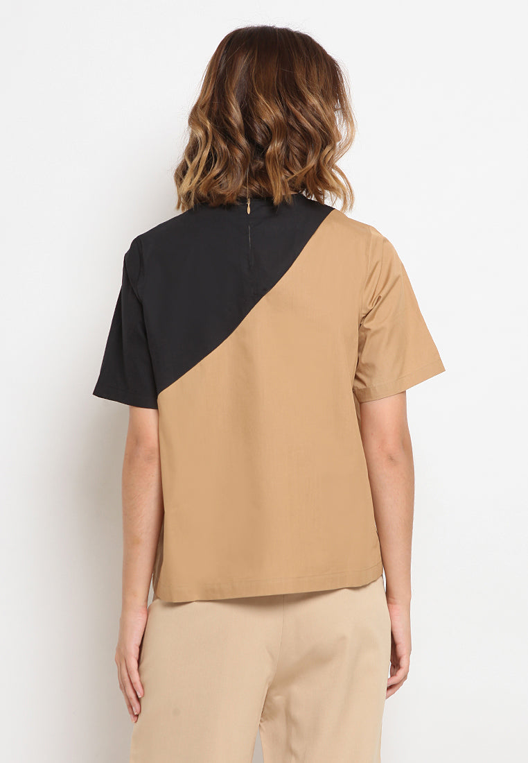 Color Blocking Blouse