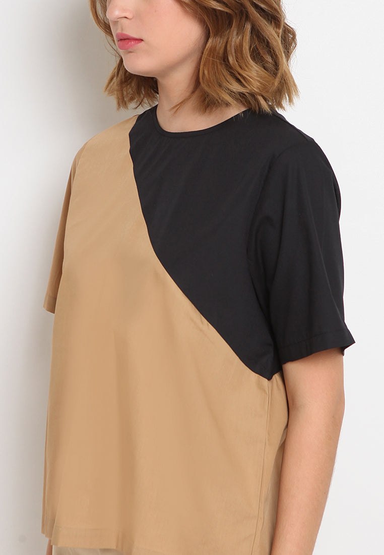 Color Blocking Blouse