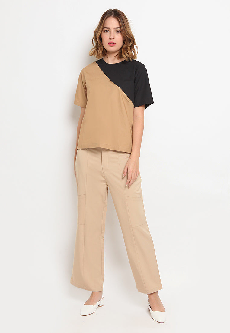 Color Blocking Blouse