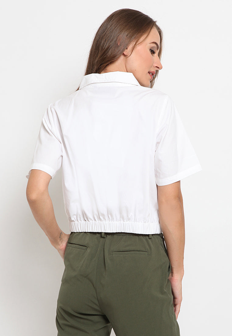 Short Sleeve Cropped Shirt
