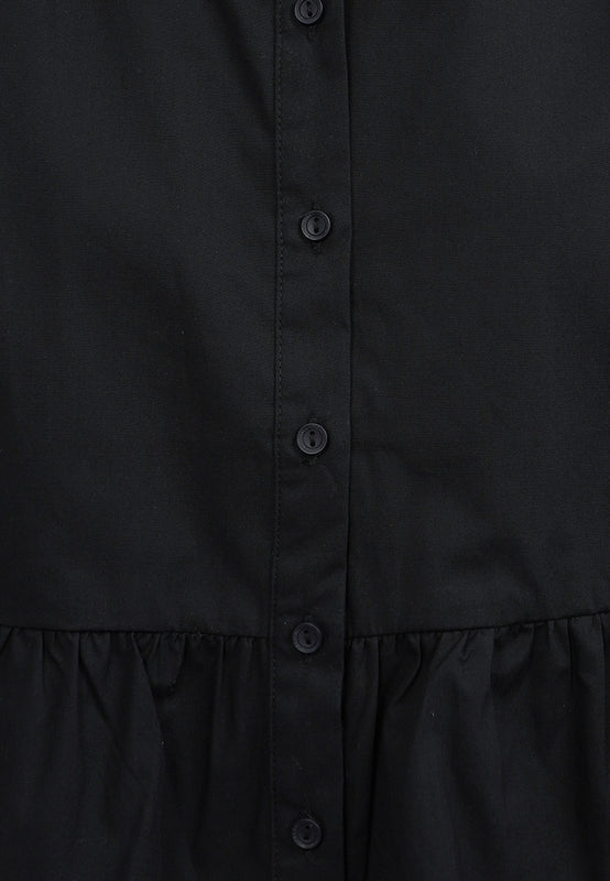 Ruffled Peplum Short Sleeve Blouse