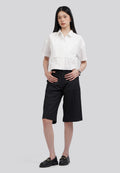 Tiered Front Short Sleeve Blouse
