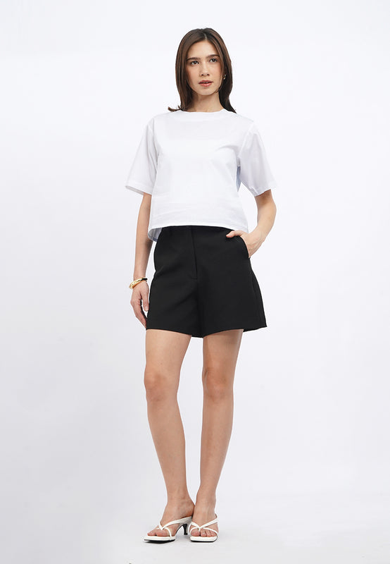 Round Neck Colorblock Blouse