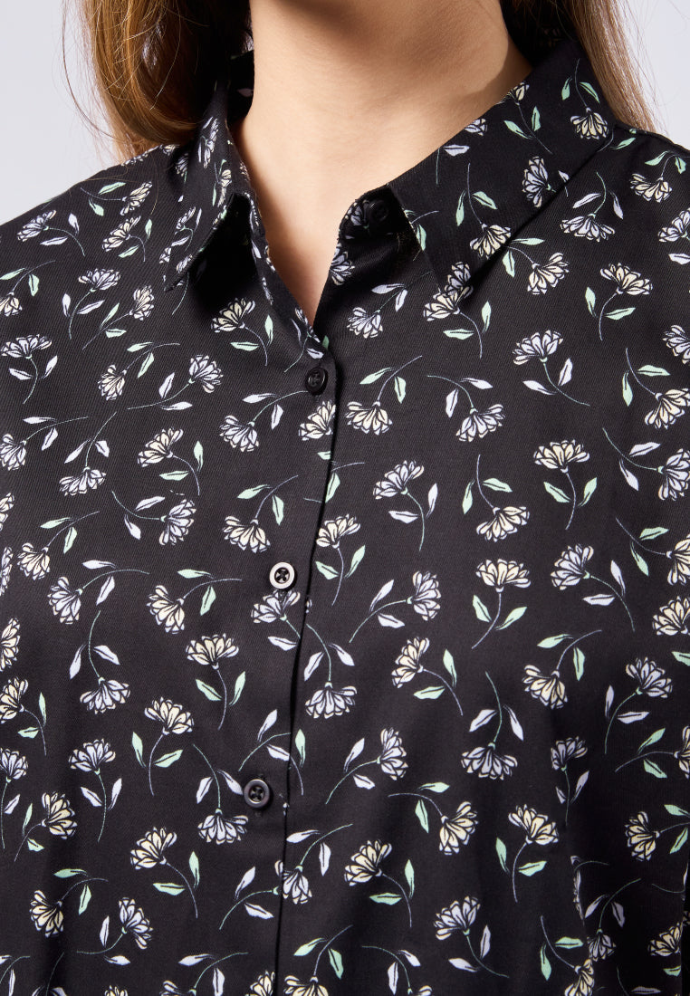 Short Sleeve Printed Blouse