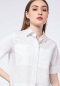 Boxy Blouse with Big Pocket