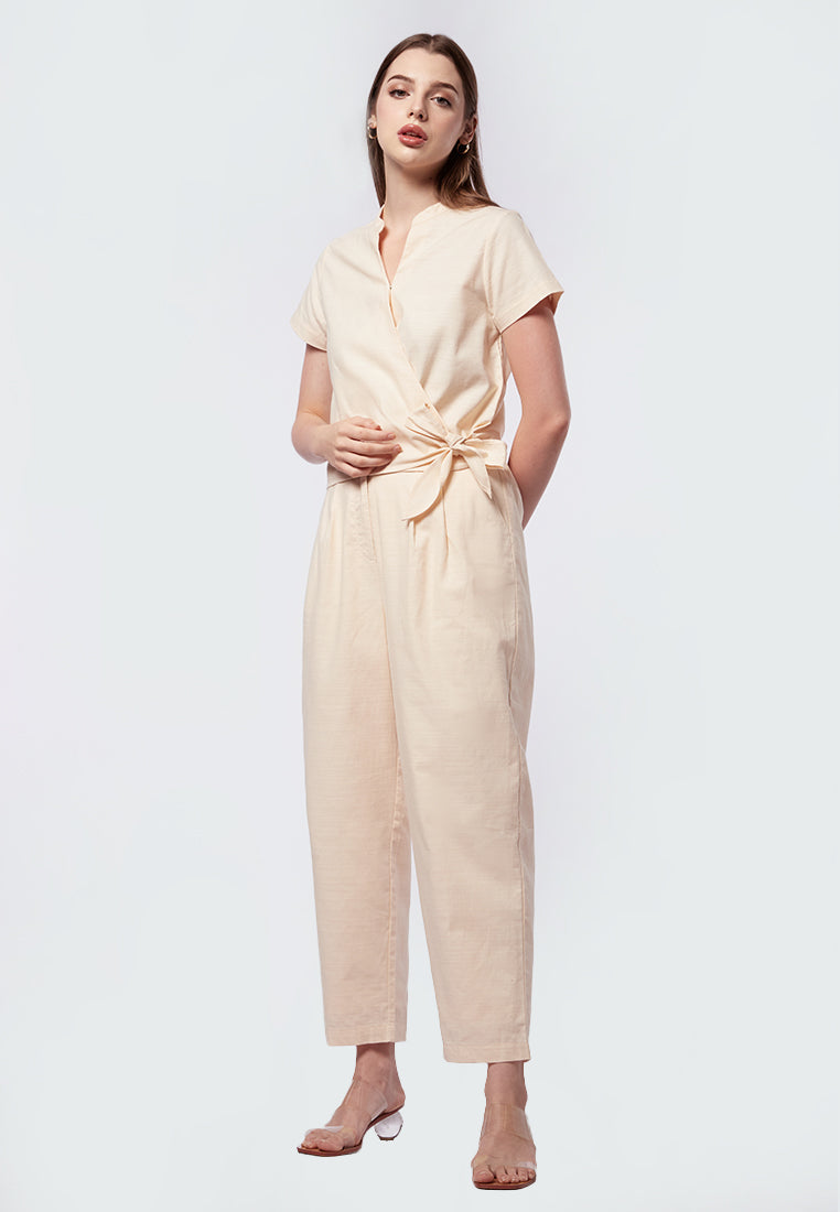 Short Sleeve Wrap Blouse