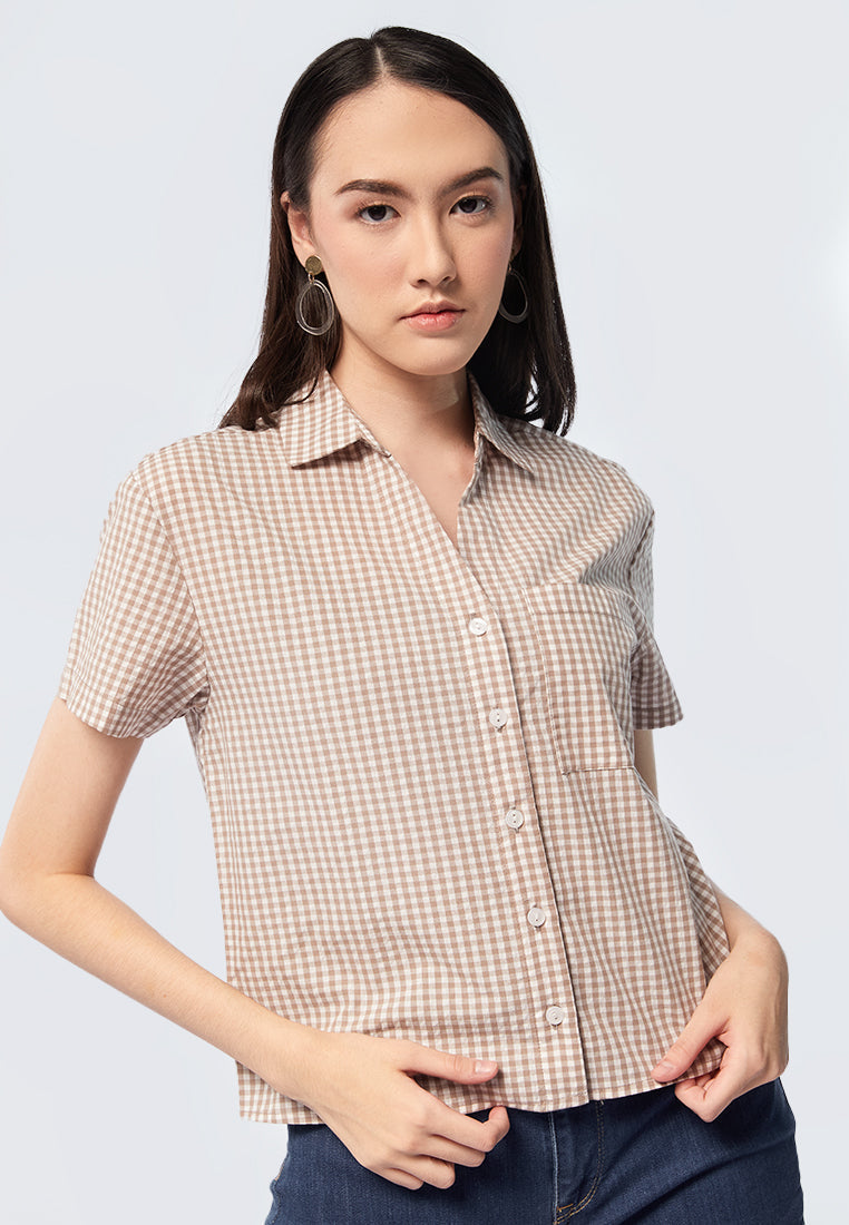Gingham Relax Pocket Shirt