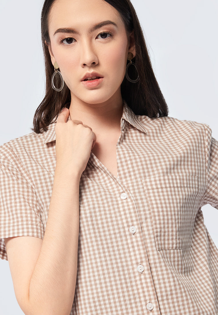 Gingham Relax Pocket Shirt