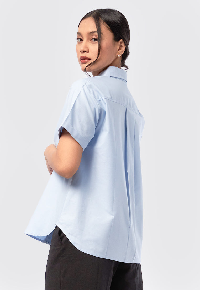 Oxford Short Sleeve Shirt Light Blue