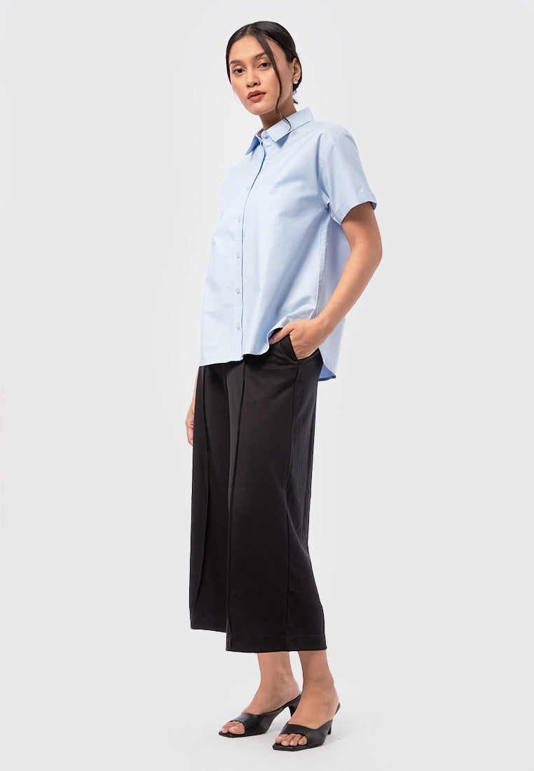 Oxford Short Sleeve Shirt Light Blue