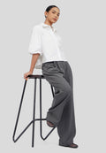 Balloon Sleeves Cotton Shirt