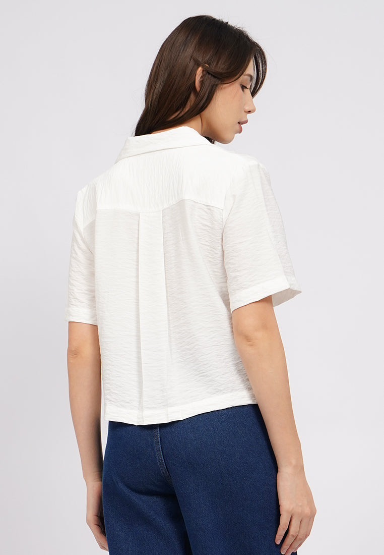 Short Sleeve Rayon Blouse