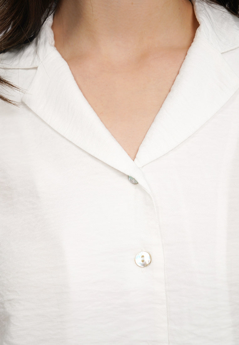 Short Sleeve Rayon Blouse