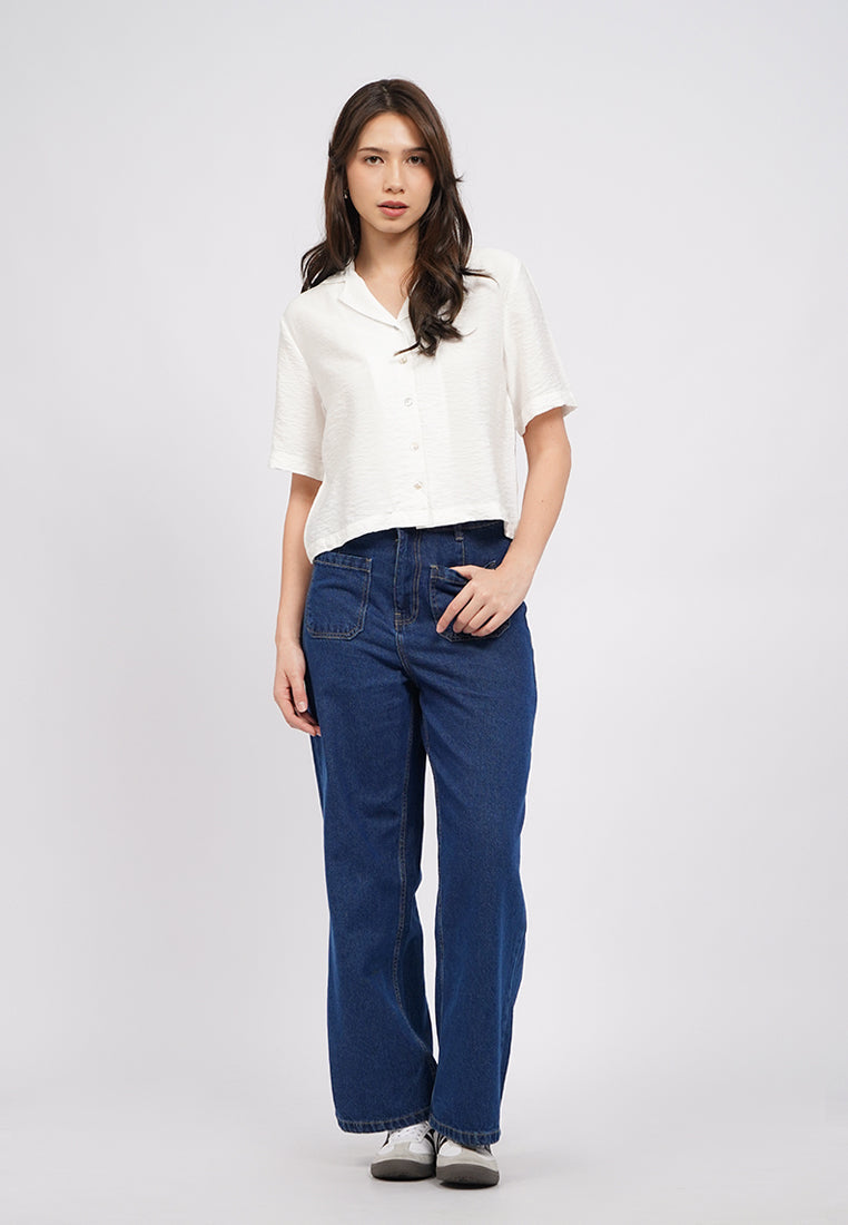 Short Sleeve Rayon Blouse