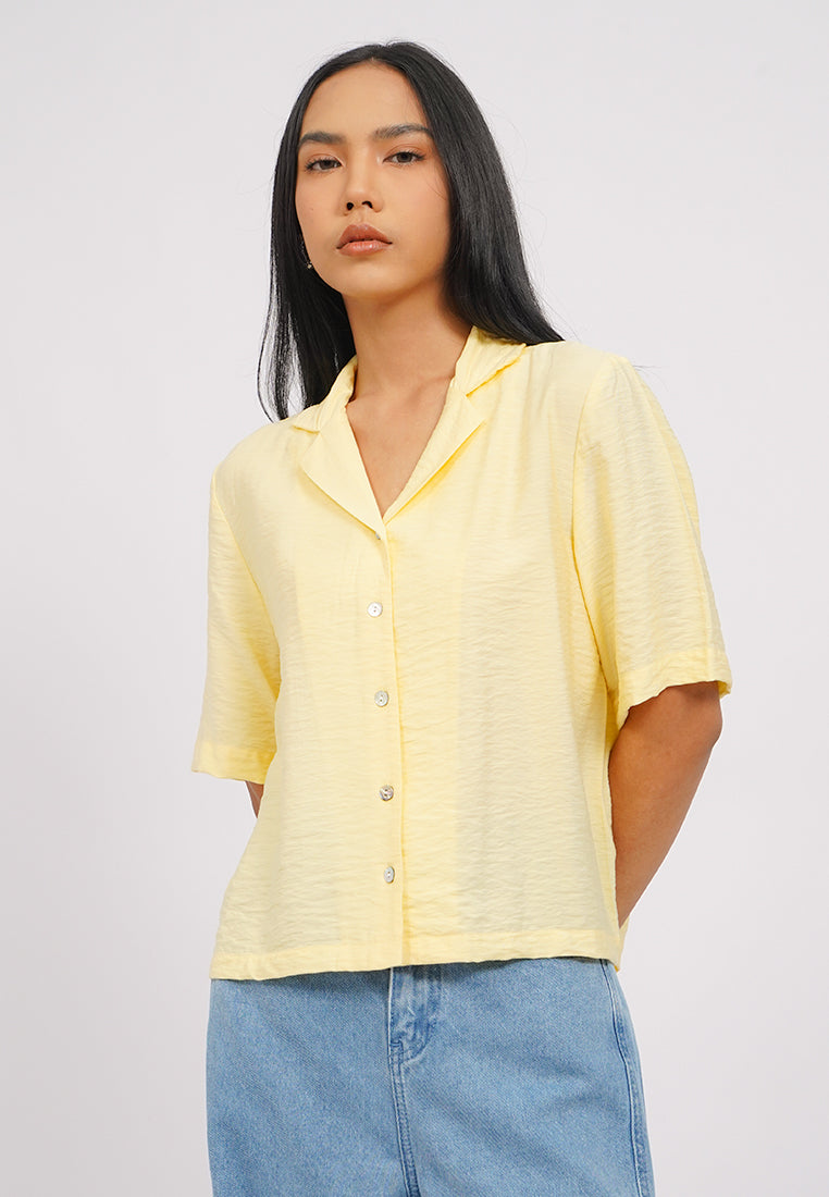 Short Sleeve Rayon Blouse