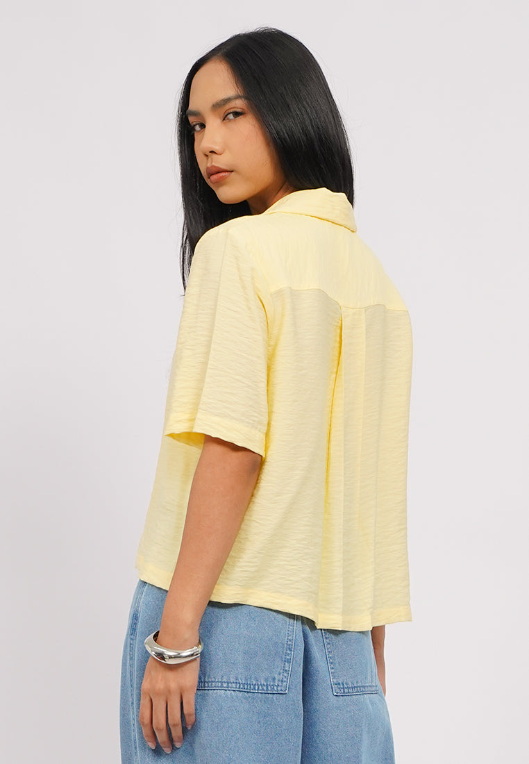 Short Sleeve Rayon Blouse