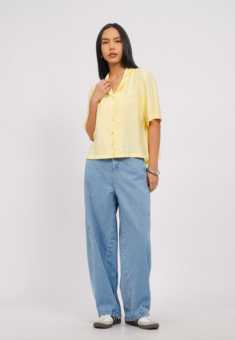 Short Sleeve Rayon Blouse