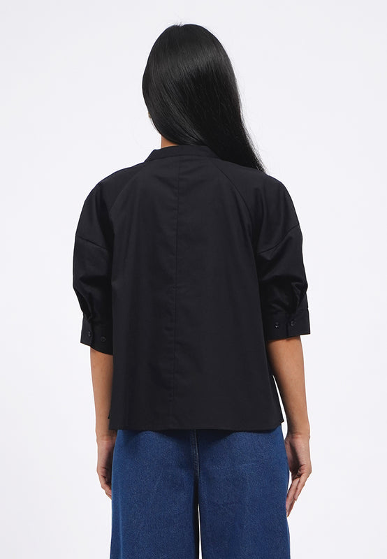 Short Sleeve Raglan Blouse