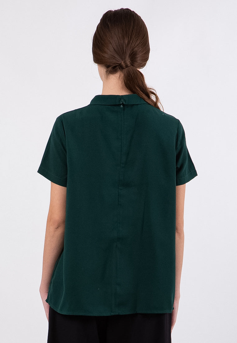 Pleat Front Blouse