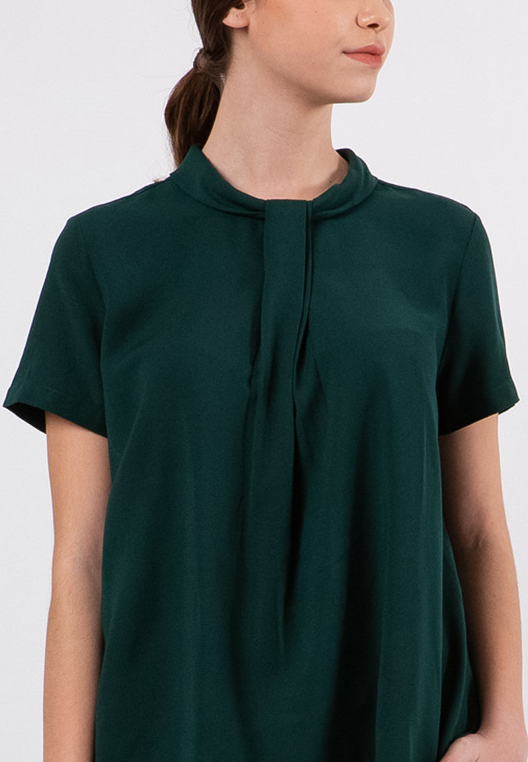 Pleat Front Blouse