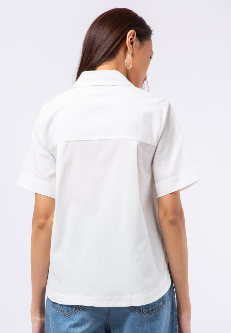 Regular Fit Short Sleeve Blouse
