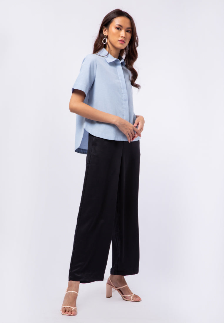 Regular Fit Short Sleeve Blouse