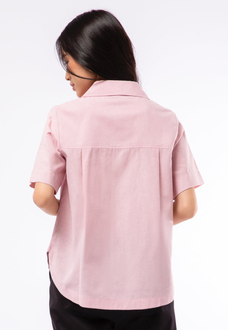 Blouse with High Low Hemline