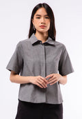 Blouse with High Low Hemline