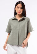 Blouse with High Low Hemline