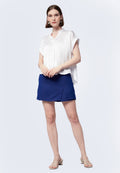 V-Neck Short Sleeve Blouse