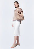 V-Neck Short Sleeve Blouse