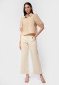 Balloon Short Sleeve Blouse