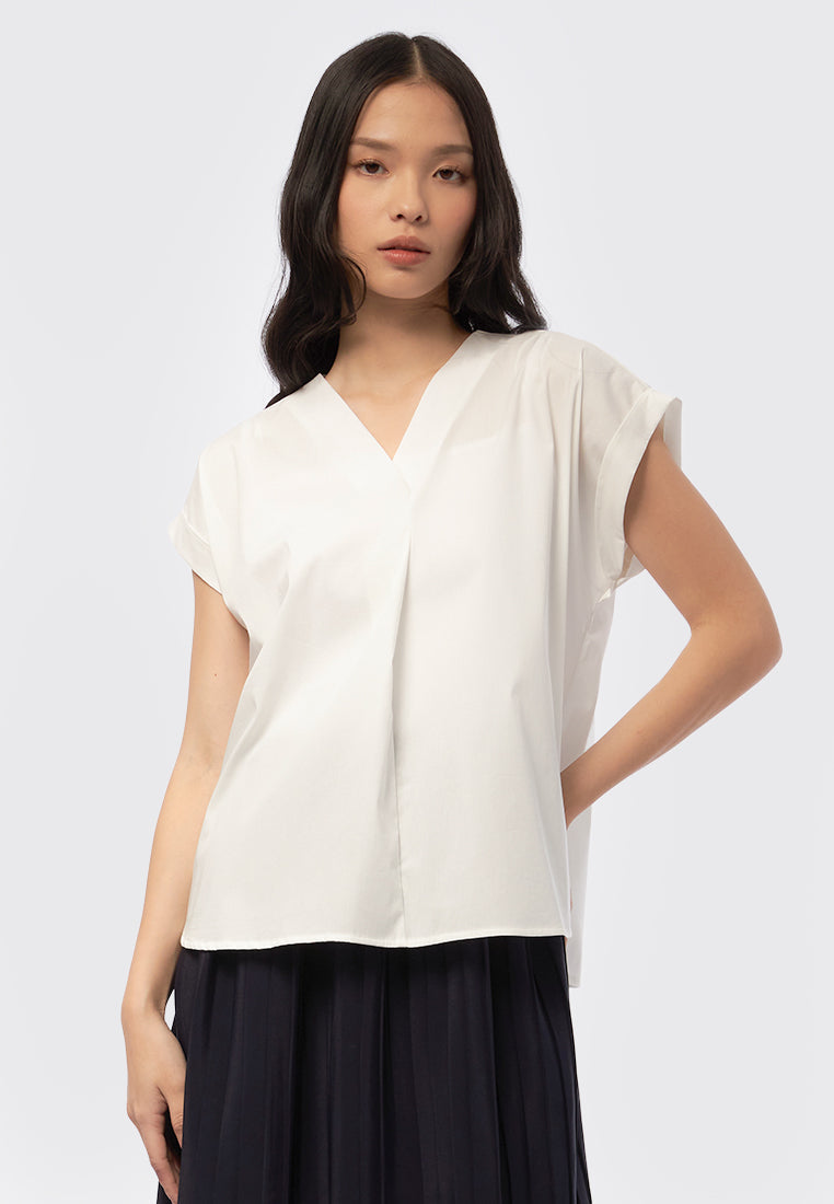 O-Ring Short Sleeve Blouse