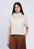 Asymmetrical Collar Blouse