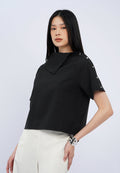 Asymmetrical Collar Blouse