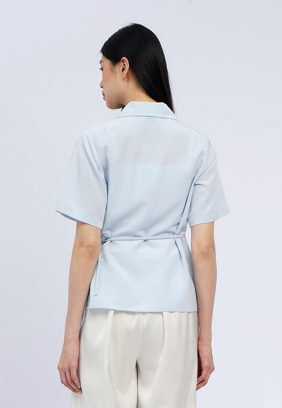 Tied Details Short Sleeve Blouse