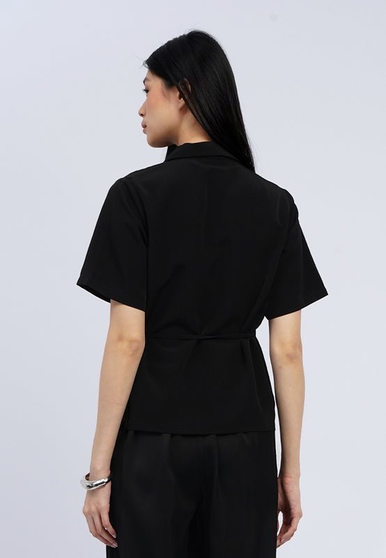 Tied Details Short Sleeve Blouse