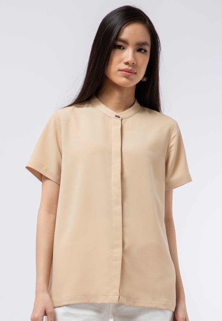 Mandarin Collar Blouse