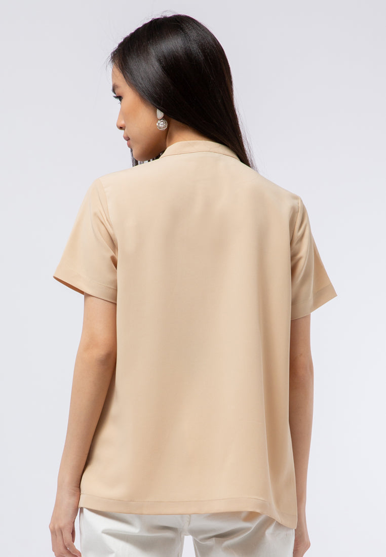 Mandarin Collar Blouse