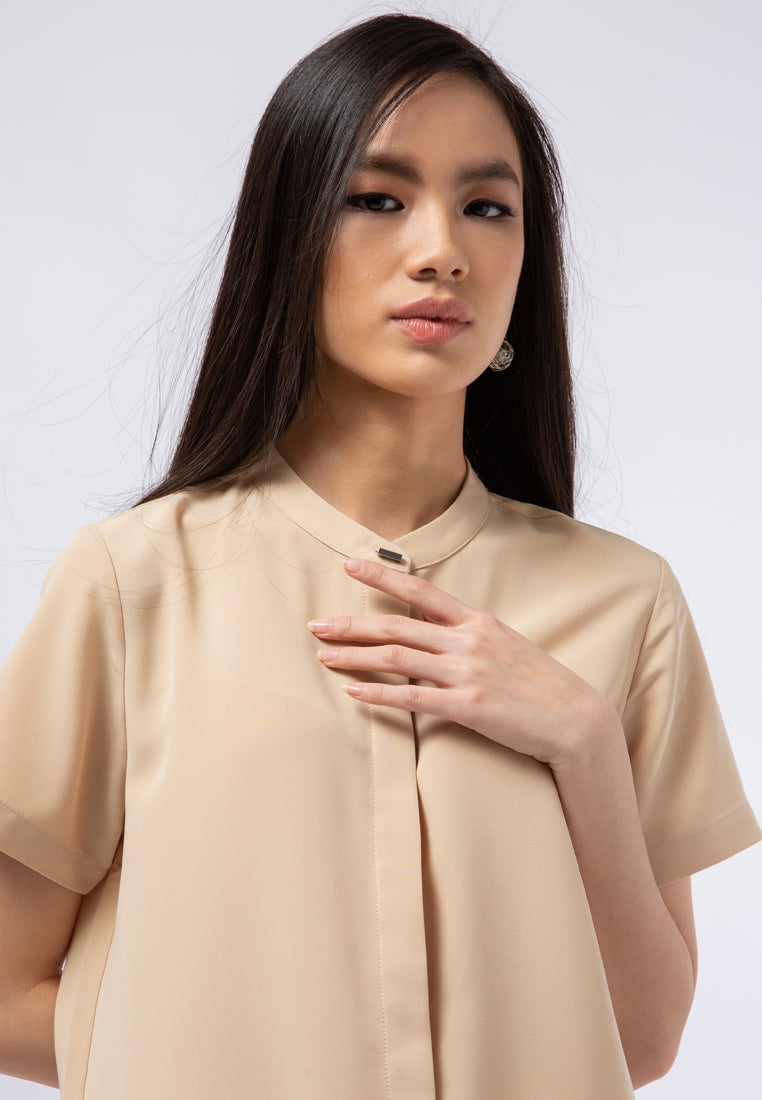 Mandarin Collar Blouse
