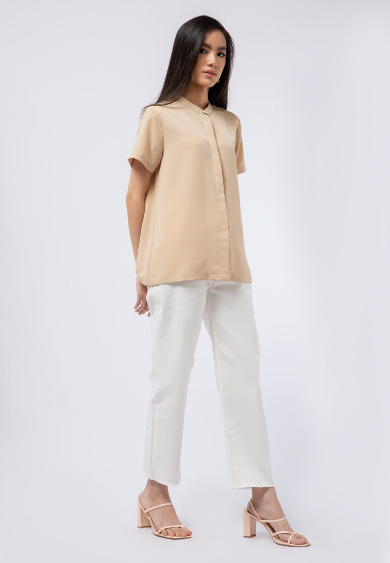 Mandarin Collar Blouse