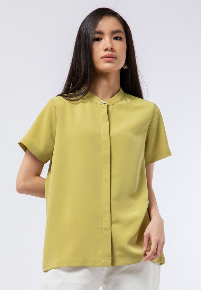 Mandarin Collar Blouse